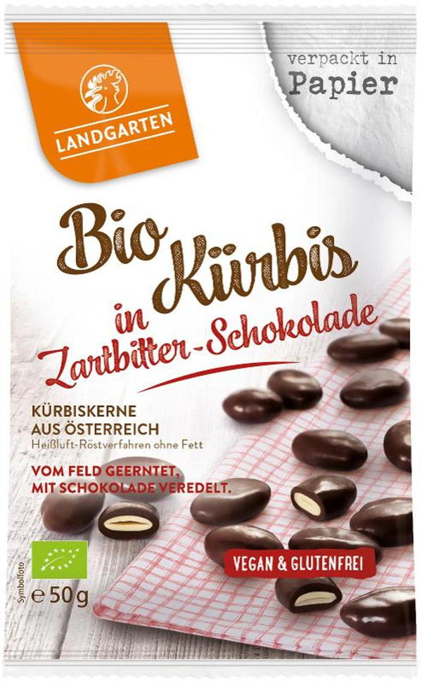 Produktfoto zu Landgarten - Kürbiskerne Zartbitter - 50g