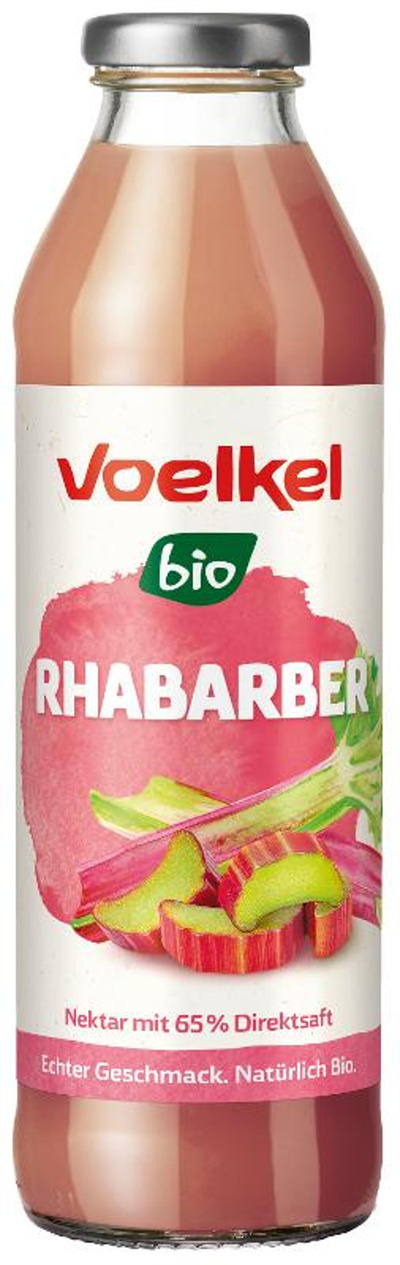 Produktfoto zu Voelkel - Rhabarber Nektar - 0,5l