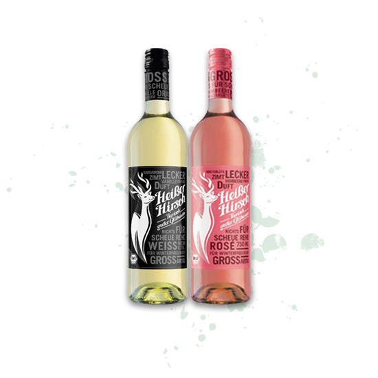 Gewinn Türchen 12: Heißer Hirsch weiß + rosé