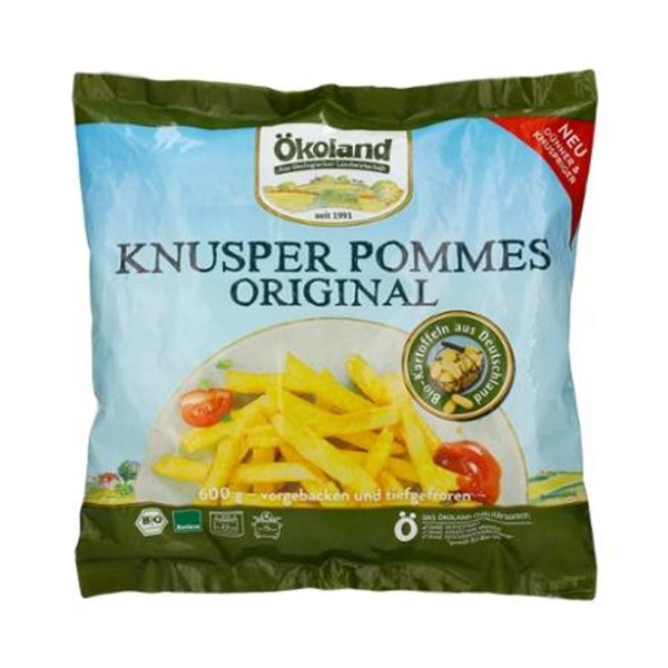Produktfoto zu Ökoland - Knusper Pommes Original, tiefgekühlt - 600g