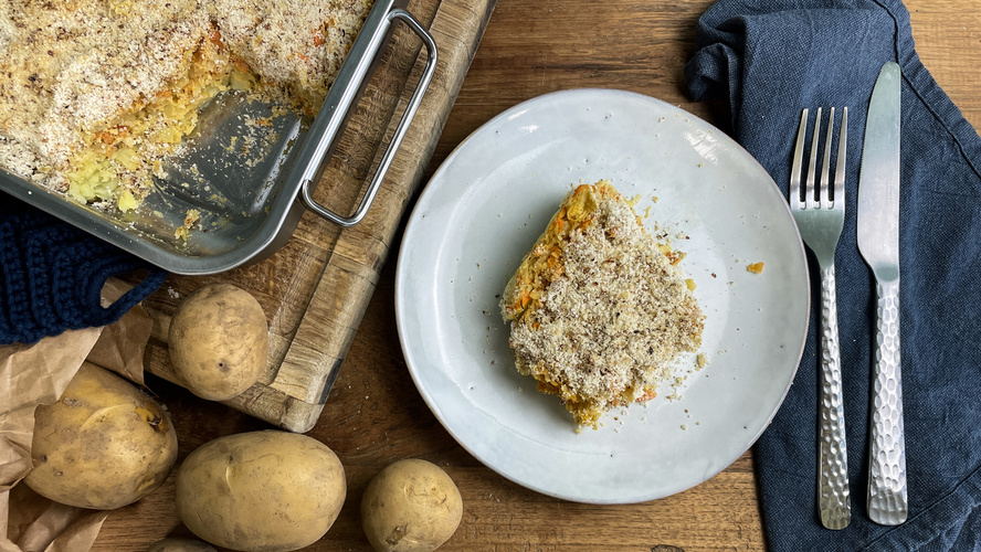 Rezeptbild für 132. Auflauf mit Kartoffeln und Sauerkraut