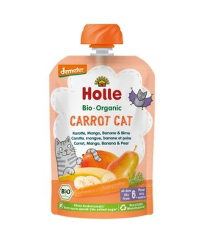 Produktfoto zu Holle - Carrot Cat Pouchy - 100g