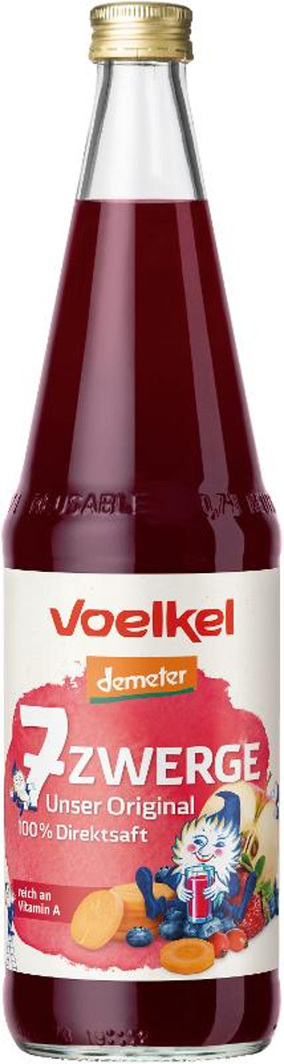 Produktfoto zu Voelkel - 7 Zwerge Kindersaft - 0,7l