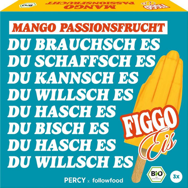 Produktfoto zu followfood - Stieleis Mango-Passionsfrucht FIGGO - 195ml (3 Stück)