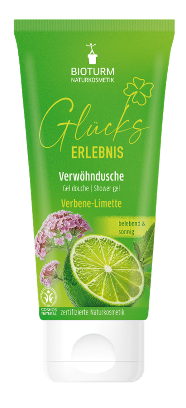 Produktfoto zu Bioturm - Duschgel Glückserlebnis Verbene-Limette  - 200ml