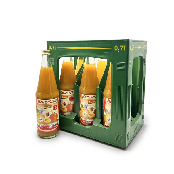 Produktfoto zu Beutelsbacher - Aprikose Pfirsich Saft - 6 x 0,7l
