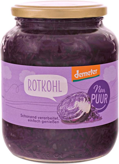 Produktfoto zu Nur Puur - Rotkohl - 680g