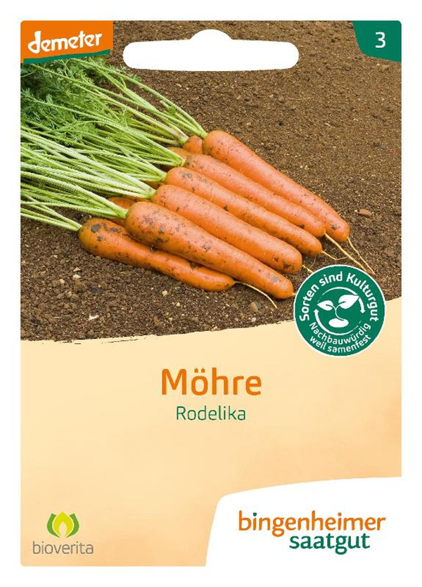 Produktfoto zu Bingenheimer Saatgut - Möhre spät Rodelika