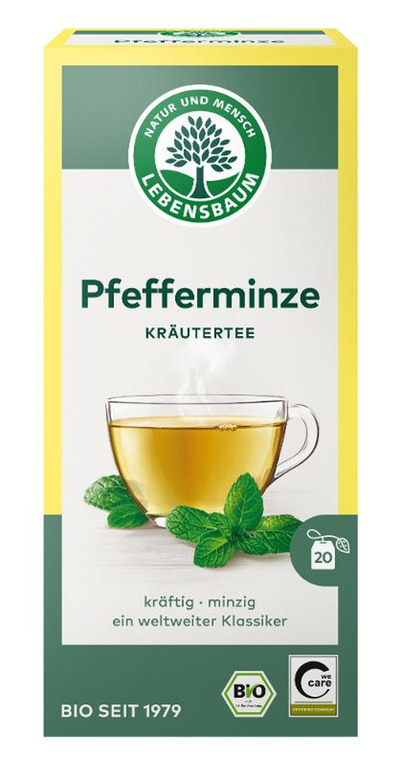 Produktfoto zu Lebensbaum - Pfefferminztee - 20 x 1,5g