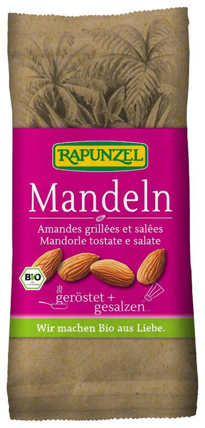 Produktfoto zu Rapunzel - Mandeln geröstet, gesalzen - 60g