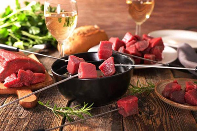 Produktfoto zu Fondue-Fleisch - Rind, Schwein, Pute - ca. 900g