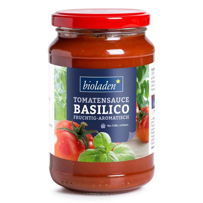 Produktfoto zu bioladen - Tomatensauce Basilico - 340g