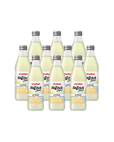 Produktfoto zu Voelkel - Bio Zisch leicht Zitrone - 10 x 0,33l