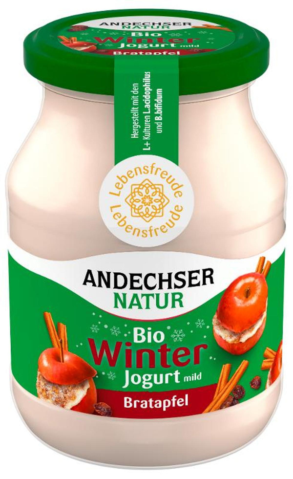 Produktfoto zu Andechser - Joghurt Bratapfel, 3,8%  - 500 g