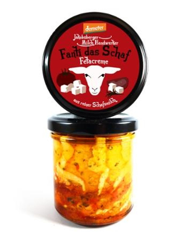 Produktfoto zu Jakobsberger MilchHandwerker - Fanti das Schaf Fetacreme Paprika - 135g