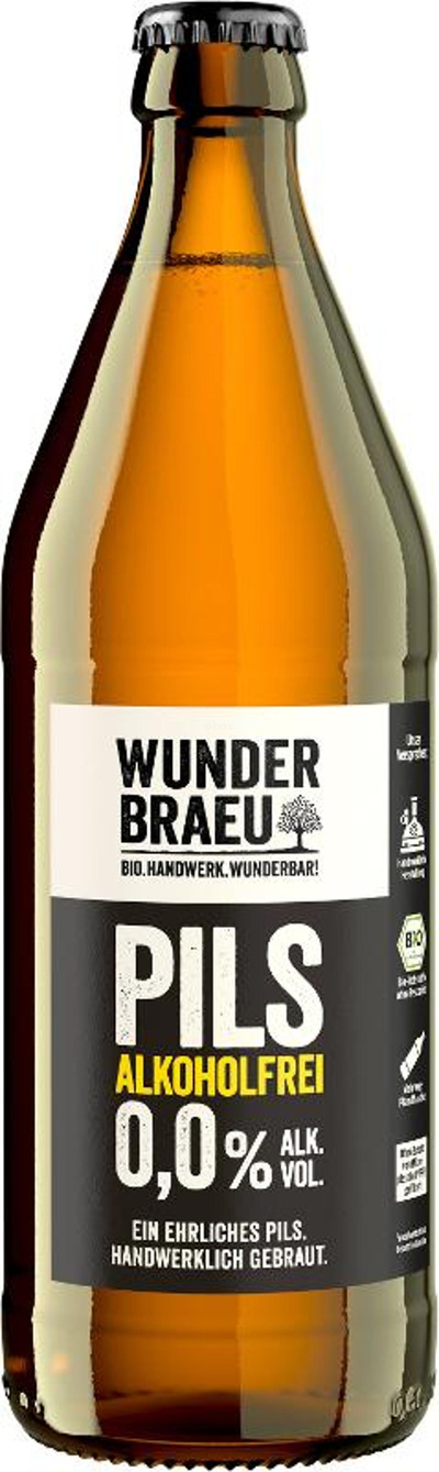 Produktfoto zu Wunderbraeu - Pils 0,0%, alkoholfrei - 0,5l