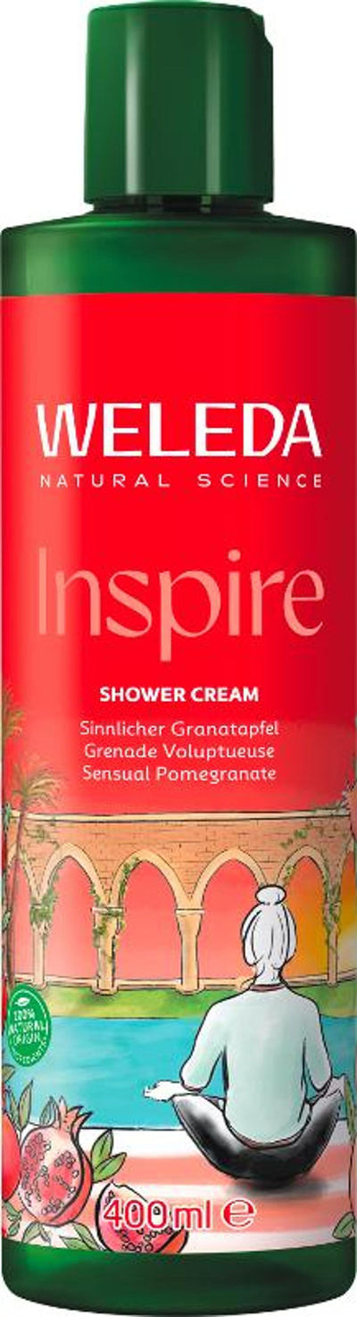 Produktfoto zu Weleda - Inspire Shower Cream Granatapfel - 400ml