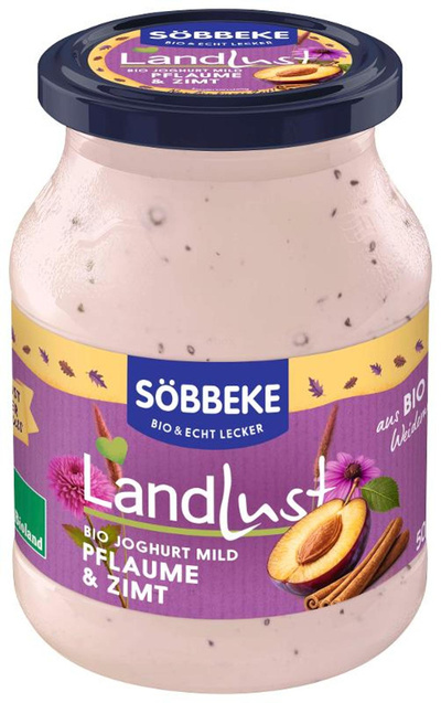 Produktfoto zu Söbbeke - Joghurt Pflaume Zimt 3,8% - 500g