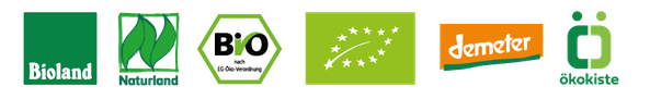 Biosiegel: Bioland, Naturland, Eu-Bio, Demeter, Ökokiste