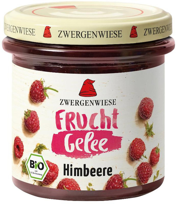 Produktfoto zu Zwergenwiese - Fruchtgelee Himbeere - 160 g