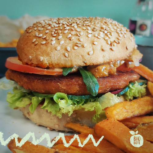 Burger aus Biozutaten