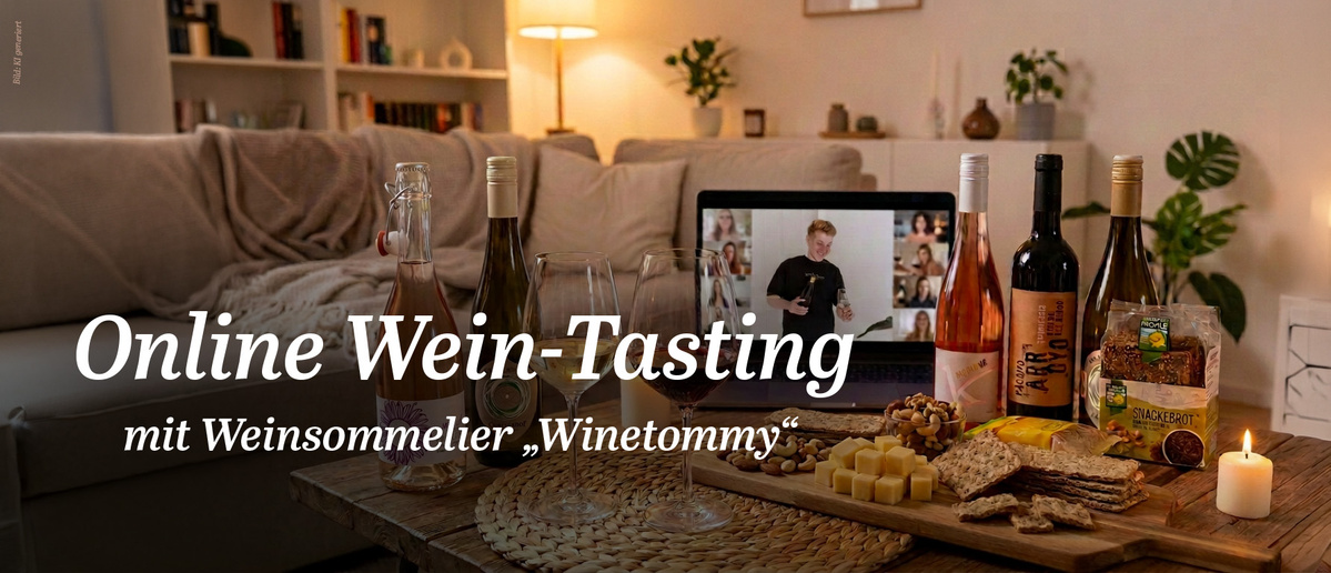 KI generiert: Einladungsplakat zu einem Käse-Genießer-Abend im Café Birkenglück mit Weingläsern und Käseabbildung. Text: "Genussmomente und Wissenshappen".