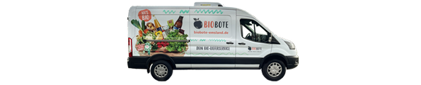 Das Bild zeigt zwei Angebote von Biokisten mit frischem Obst und Gemüse sowie zusätzlichen biologischen Produkten. Die "Wunschlos-Glücklich-Kiste" kostet ca. 35 Euro, während die "Allseits-Beliebt-Kiste" ab ca. 20 Euro erhältlich ist.