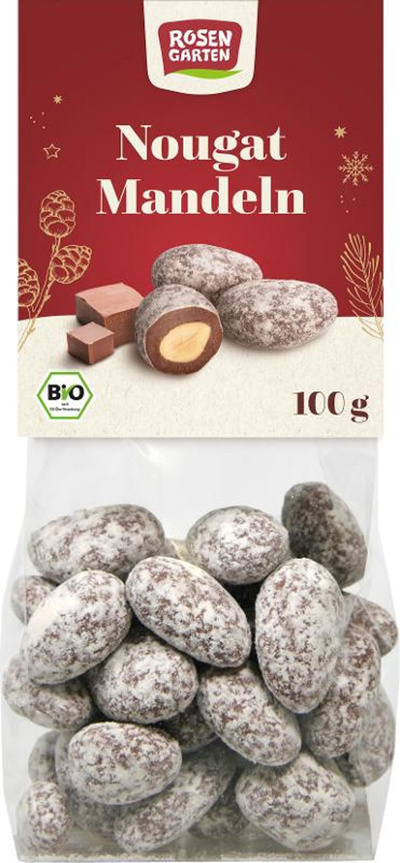 Produktfoto zu Rosengarten - Nougat Mandeln - 100g