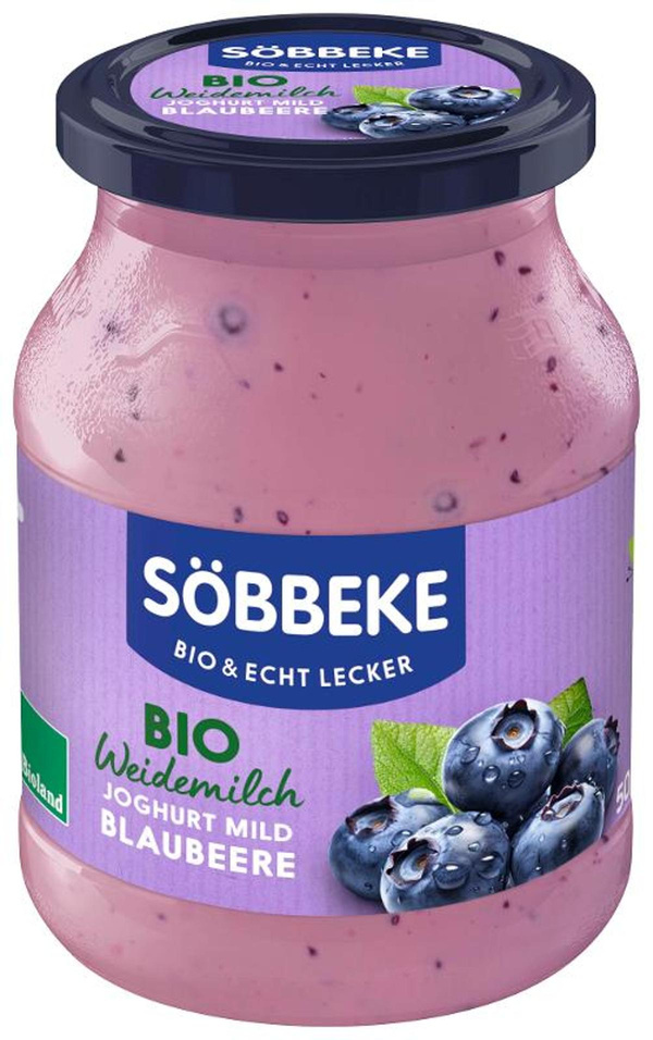 Produktfoto zu Söbbeke - Joghurt Blaubeere, 3,8% - 500g