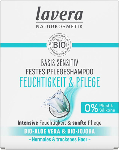 Produktfoto zu Lavera - Festes Pflegeshampoo Feuchtigkeit - 50g