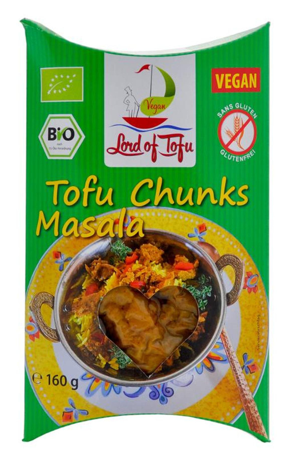 Produktfoto zu Lord of Tofu - Tofu Chunks Masala - 160g